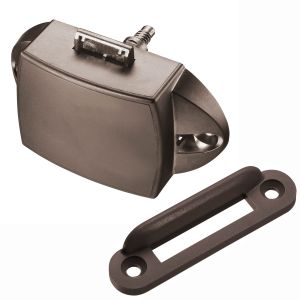 Push-Lock Drehstangen-Schloss 77 x 44,5 x 21 mm braun einseitig bedienbar für Boot & Caravan