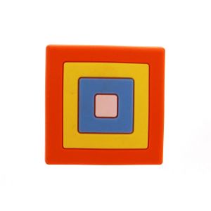 Kindermöbelknopf Quadrat 40 x 40 x 22 mm Gummi
