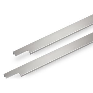 2er Set Griffleiste BLANKETT Slim 145 x 36 x 18 mm Aluminium chrom matt