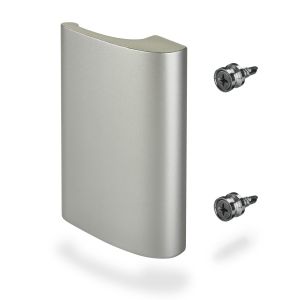 Balkontürgriff SEJA 82 x 52,5 x 20 mm BA 48 mm Aluminium Verdeckte Verschraubung silbergrau eloxiert