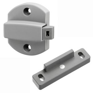 Push-Lock Magnet-Schloss 50 x 40 x 20 mm grau für Boot & Caravan